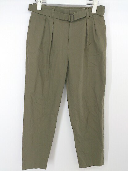 ◇ ◎ UNTITLED アンタイトル ウエストベルト付き パンツ サイズ1 カーキ系 レディース P 【中古】