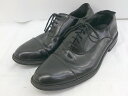 ◇ GUIONNET ギオネ ストレートチップ ビジネス シューズ サイズ 42 ブラック メンズ P 【中古】