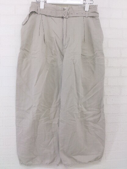 ◇ ◎ PAR ICI パーリッシィ リネン混 テーパードパンツ サイズ S ベージュ レディース P 【中古】