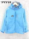 ◇ ellesse エレッセ キッズ 子供服 ジップアップ ロゴ 長袖 マウンテン パーカー サイズ160 ブルー メンズ 【中古】