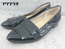 ◇ Odette e Odile オデット エ オディール UNITED ARROWS パンプス フラット シューズ サイズ22 1/2 ブラック レディース ...