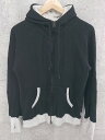 ◇ gym master ジムマスター 長袖 ジップアップ パーカー サイズM ブラック メンズ 【中古】