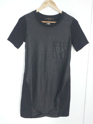 ◇ BCBGMAXAZRIA 切替 半袖 ミニ ワンピース サイズXS ブラック レディース 【中古】 ◇ BCBGMAXAZRIA 切替 半袖 ミニ ワンピース サイズXS ブラック レディース 【中古】