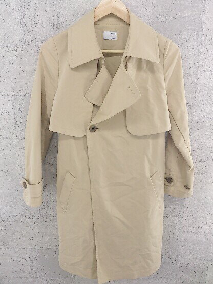 ◇ ◎ And A アンド エー リボン付き 長袖 コート ベージュ メンズ 【中古】