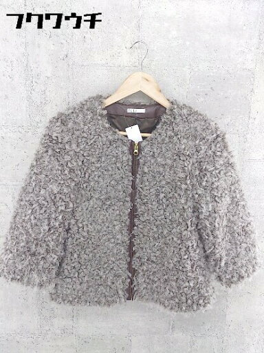 ◇ ELLE エル 長袖 ジップアップ ジャケット サイズ38 グレー レディース 【中古】 ◇ ELLE エル 長袖 ジップアップ ジャケット サイズ38 グレー レディース 【中古】