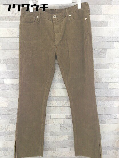 ◇ upper hights アッパーハイツ コーデュロイ スリット パンツ サイズ27 ブラウン レディース 【中古】
