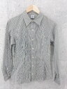 ◇ ◎ J.PRESS ジェイプレス ストライプ 長袖 シャツ サイズ9 ホワイト ブラウン系 メンズ 【中古】