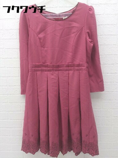 ◇ L'EST ROSE レストローズ 長袖 ミニ チュニック ワンピース サイズ2 レッド レディース 【中古】 ◇ L'EST ROSE レストローズ 長袖 ミニ チュニック ワンピース サイズ2 レッド レディース 【中古】