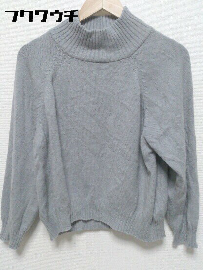 ◇ SENSE OF PLACE by URBAN RESEARCH センス オブ プレイス ハイネック ニット 長袖 セーター サイズF グレー レディース 【中古】(4)