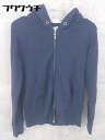 ◇ Champion チャンピオン 長袖 ジップアップ パーカー サイズM ネイビー レディース 【中古】