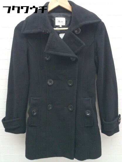 ■ &by P&D &バイ ピンキー&ダイアン 長袖 コート サイズ36 ブラック レディース 【中古】