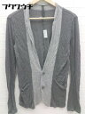 ◇ BLACKBARRETT ブラックバレット 長袖 カーディガン サイズ1 グレー系 メンズ 【中古】