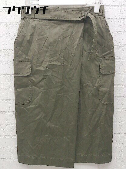 ◇ STRAWBERRY-FIELDS ストロベリーフィールズ 膝下丈 ナロー スカート サイズ ブラウン * 【中古】