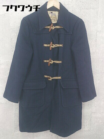 ■ DUFFER ダファー トグル ダッフル コート サイズ8 ネイビー レディース 【中古】