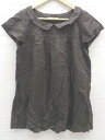 ◇ PAR ICI パーリッシィ 半袖 ミニ チュニック ワンピース サイズF ブラウン系 レディース 【中古】