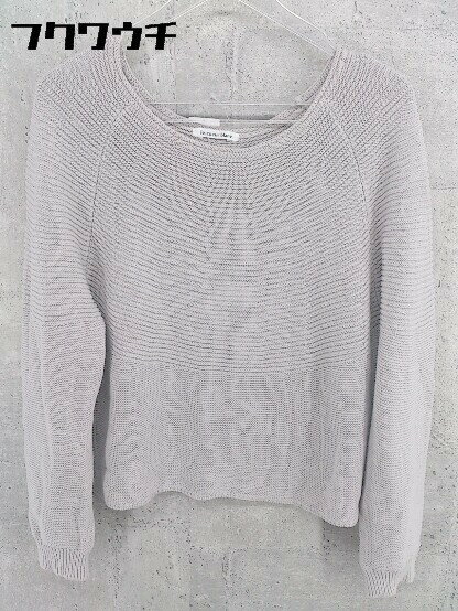 ◇ le.coeur blanc ルクールブラン コットン ニット セーター サイズ38 グレー レディース 【中古】