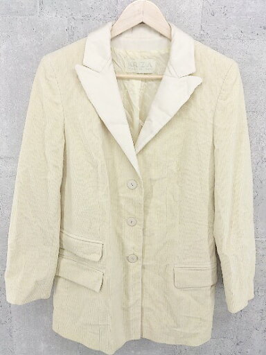◇ KRIZIA クリッツィア コーデュロイ 長袖 ジャケット サイズ42 ベージュ レディース 【中古】 ◇ KRIZIA クリッツィア コーデュロイ 長袖 ジャケット サイズ42 ベージュ レディース 【中古】