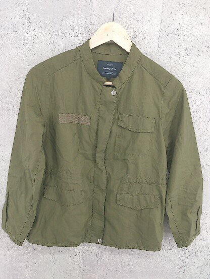 ◇ green label relaxing グリーンレーベル UNITED ARROWS 長袖 ジップアップ ジャケット サイズ38 カーキ レディース 【中古】