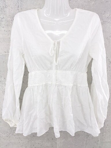 ◇ SLOBE IENA スローブイエナ 長袖 ブラウス カットソー サイズ ホワイト レディース 【中古】 ◇ SLOBE IENA スローブイエナ 長袖 ブラウス カットソー サイズ ホワイト レディース 【中古】