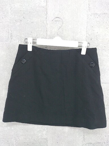 ◇ Spick and Span スピックアンドスパン ミニ 台形 スカート サイズ38 ブラック レディース 【中古】 ◇ Spick and Span スピックアンドスパン ミニ 台形 スカート サイズ38 ブラック レディース 【中古】
