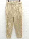◇ nano universe ナノユニバース タック デザイン パンツ サイズ38 ベージュ レディース 【中古】