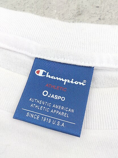 ◇ Champion チャンピオン 半袖 プリント Tシャツ カットソー サイズO ホワイト メンズ 【中古】