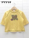 ◇ Miki House ミキハウス キッズ 子供服 ロゴ 刺繍 長袖 トレーナー サイズ100 イエロー マルチ メンズ 【中古】