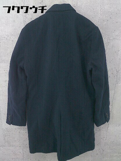 ■ nano＆co ナノアンドコー チェスター コート サイズM ネイビー メンズ 【中古】