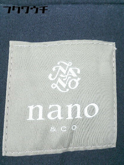 ■ nano＆co ナノアンドコー チェスター コート サイズM ネイビー メンズ 【中古】