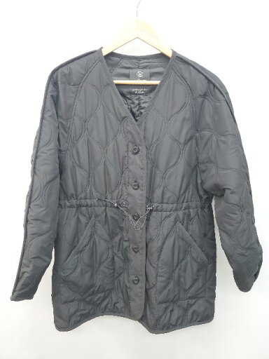 ◇ w closet ダブルクローゼット ノーカラー キルティング フロントボタン 長袖 ジャケット サイズF ブラック レディース P 【中古】 ◇ w closet ダブルクローゼット ノーカラー キルティング フロントボタン 長袖 ジャケット サイズF ブラック レディース P 【中古】