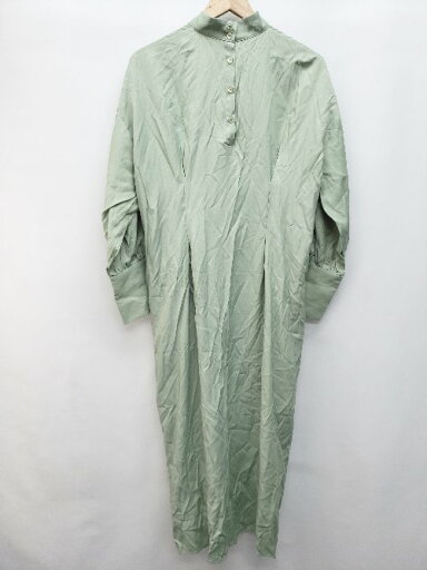 ◇ STYLEMIXER スタイルミキサー ハイネック シンプル 長袖 膝下丈 ワンピース サイズF グリーン系 レディース P 【中古】 ◇ STYLEMIXER スタイルミキサー ハイネック シンプル 長袖 膝下丈 ワンピース サイズF グリーン系 レディース P 【中古】