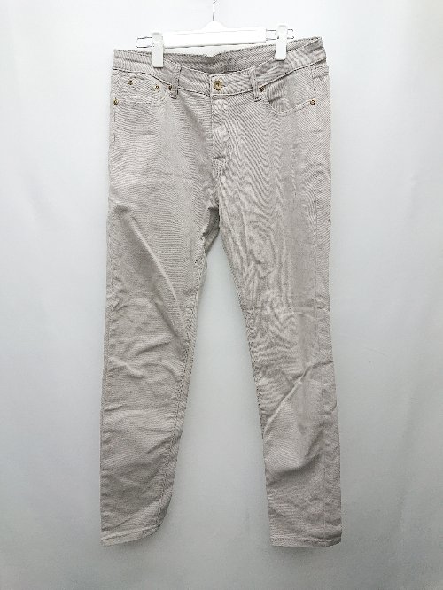 ◇ antiqua アンティカ ストレッチ カジュアル スキニー デニム ジーンズ パンツ サイズL グレージュ系 メンズ P 【中古】