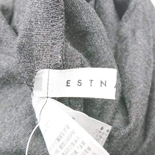 ◇ ESTNATION エストネーション ウエストゴム 無地 ベーシック ロング丈 ワンピース 表記なし グレー レディース E 【中古】