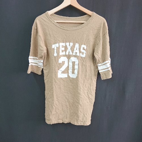 ◇ PAN パン クルーネック 文字ロゴ アメカジ ヴィンテージ 半袖 Tシャツ 表記なし ブラウン レディース E 【中古】 ◇ PAN パン クルーネック 文字ロゴ アメカジ ヴィンテージ 半袖 Tシャツ 表記なし ブラウン レディース E 【中古】