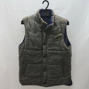 ◇ FREAK'S STORE 中綿ベスト リバーシブル フード欠品 ダウン ベスト 表記なし グレー ネイビー レディースメンズ E 【中古】