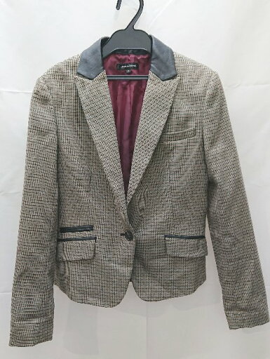 ◇ BUONA GIORNATA ボナジョルナータ 胸ポケット 千鳥柄 長袖 ジャケット サイズS ブラウン メンズ E 【中古】 ◇ BUONA GIORNATA ボナジョルナータ 胸ポケット 千鳥柄 長袖 ジャケット サイズS ブラウン メンズ E 【中古】