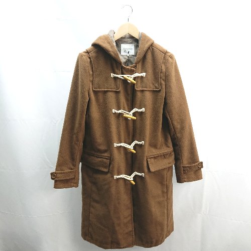 ◇ Sevendays=Sunday フード付き ポケット付き 長袖 ダッフルコート サイズL キャメル レディース E 【中古】 ◇ Sevendays=Sunday フード付き ポケット付き 長袖 ダッフルコート サイズL キャメル レディース E 【中古】