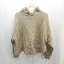 ◇ ungrid プルオーバー サイドスリット 長袖 パーカー サイズF ブラウン レディース E 【中古】(4)