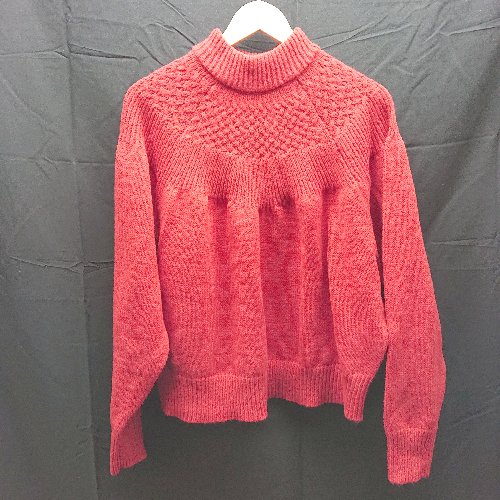 ◇ Chaca closet　チャコクローゼット ハイネック 長袖 ニット　セーター サイズF レッド レディース E ..