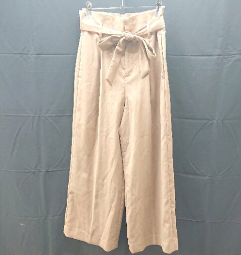 ◇ Andemiu アンデミュウ ハイウエスト シンプル ワイド パンツ サイズL キャメル レディース E 【中古】 ◇ Andemiu アンデミュウ ハイウエスト シンプル ワイド パンツ サイズL キャメル レディース E 【中古】