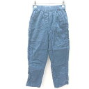 ◇ TOMMY HILFIGER トミーヒルフィガー ウエストゴム ワンポイント刺? パンツ サイズXS ブル−系 レディース メンズ E 【中古】