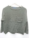◇ SLOBE IENA スローブ イエナ 長袖 ニット セーター 表記なし ダークグリーン系 レディース P 【中古】
