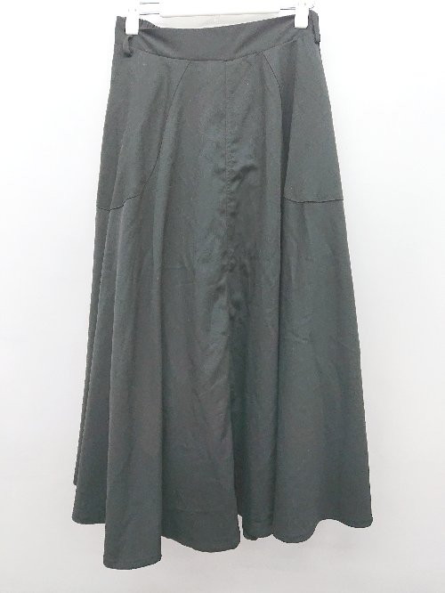 ◇ jouetie ジュエティ バックジップ ロング フレア スカート サイズM ブラック　オレンジ レディース P 【中古】