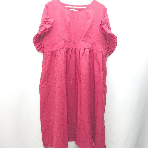 ◇ another libra アナザーリブラ 半袖 ロング丈 ワンピース サイズM レッド レディース E 【中古】 ◇ another libra アナザーリブラ 半袖 ロング丈 ワンピース サイズM レッド レディース E 【中古】