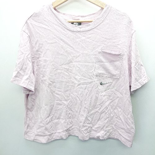 ◇ NIKE ナイキ ロゴマークあり 半袖 Tシャツ サイズXXL ピンク レディース E 【中古】