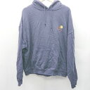 ◇ BLESSYOUALL 花 刺? バックプリント 長袖 パーカー サイズF ネイビー レディース E 【中古】