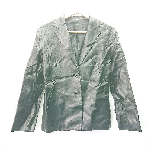 ◇ UNTITLED 長袖 レザージャケット サイズ2 ブラック レディース E 【中古】