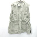 ◇ SUGER SPOON シュガースプーン ノースリーブ ミリタリーベスト サイズF カーキ系 メンズ E 【中古】