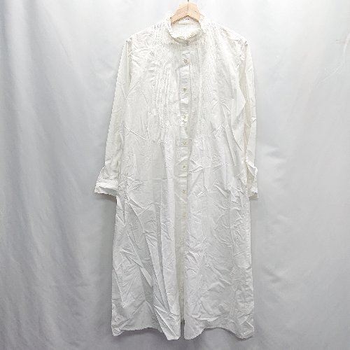 ◇ MEDIUMSOLID 長袖 ロング丈 ワンピース 表記なし ホワイト レディース E 【中古】