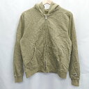 ◇ RUSSELL ATHLETIC 長袖 フード付きパーカー サイズS カーキグリーン レディース E 【中古】